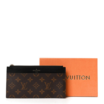 Louis Vuitton Monogram Slim Purse Black 13 of 13