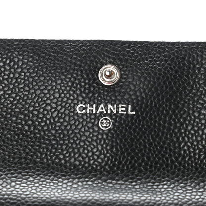 Chanel Caviar Quilted Large Flap Wallet Black 6 of 8