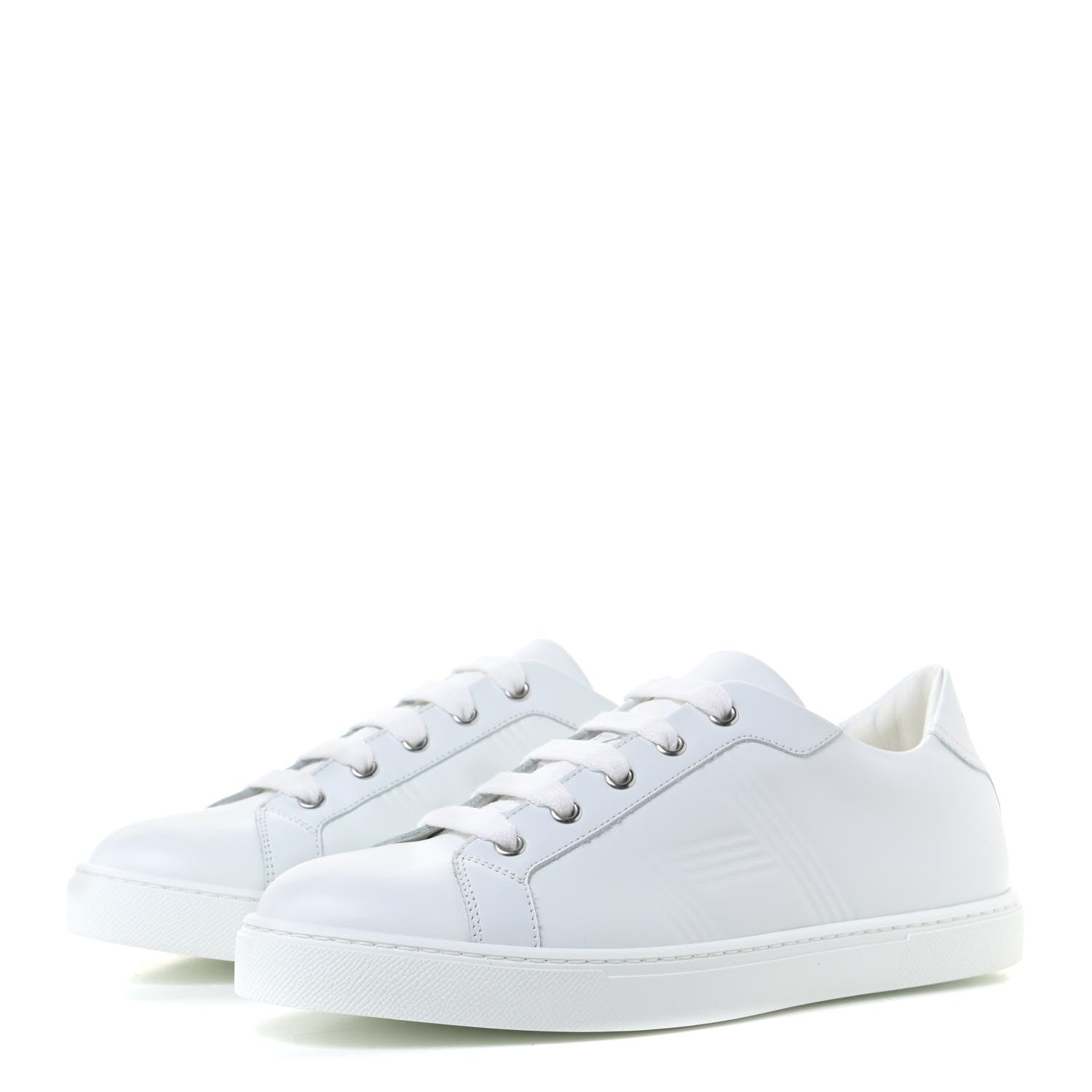 Hermes Calfskin Womens Advantage Sneakers 39 White 2 of 10