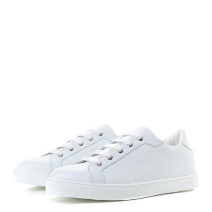 Hermes Calfskin Womens Advantage Sneakers 39 White 2 of 10