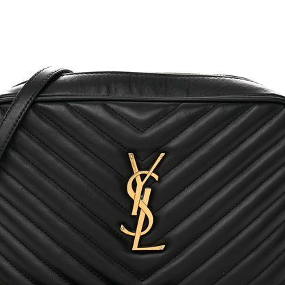 Saint Laurent Calfskin Matelasse Monogram Lou Camera Bag Black 8 of 25