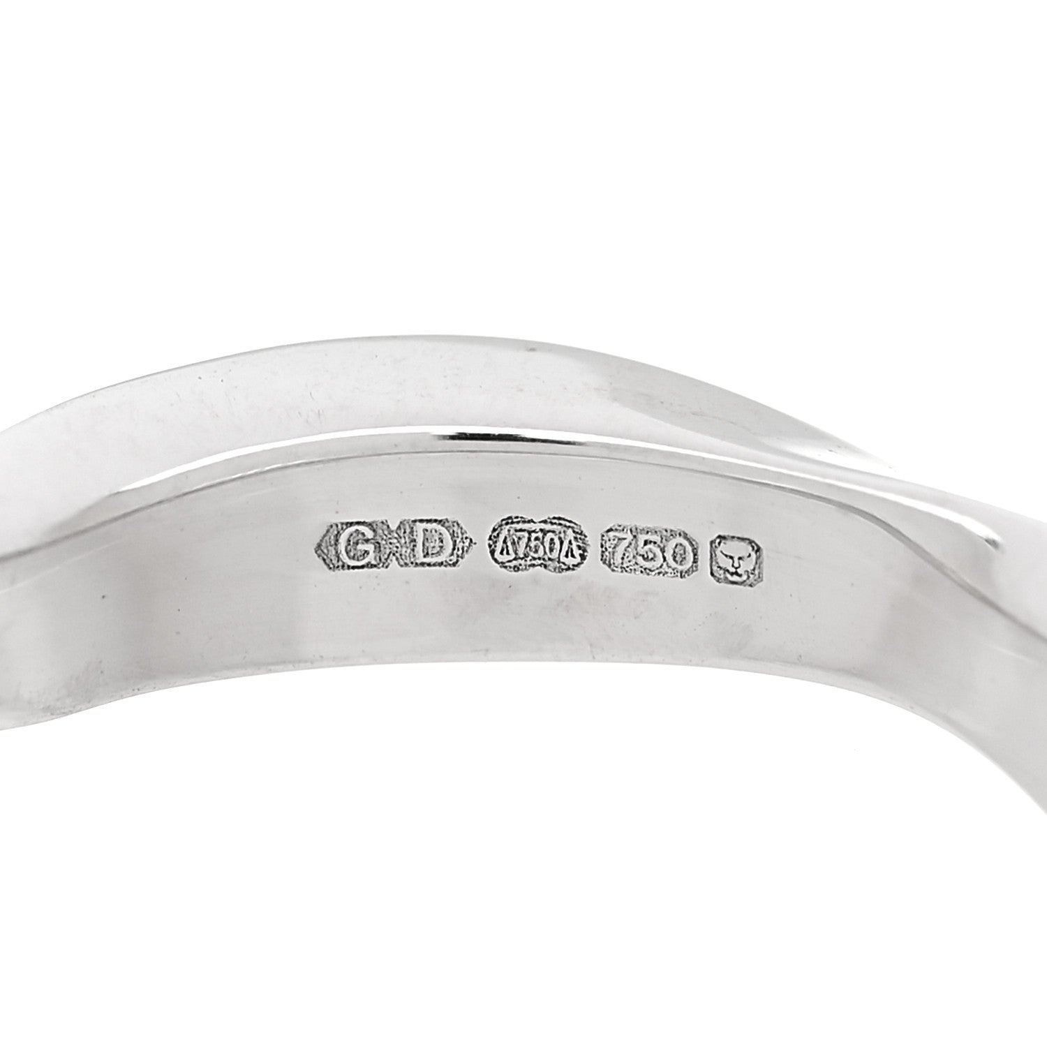 Graff 18K White Gold 3.5mm Laurence Graff Spiral Band Ring 47 4 5 of 6
