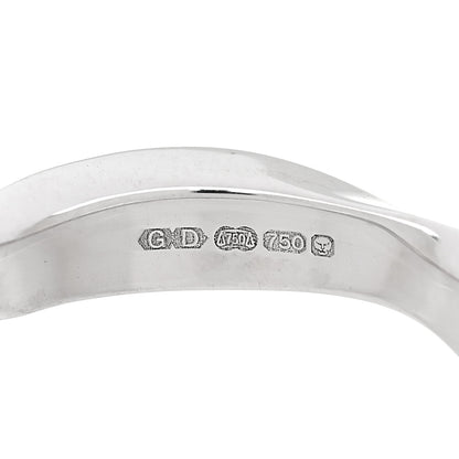 Graff 18K White Gold 3.5mm Laurence Graff Spiral Band Ring 47 4 5 of 6