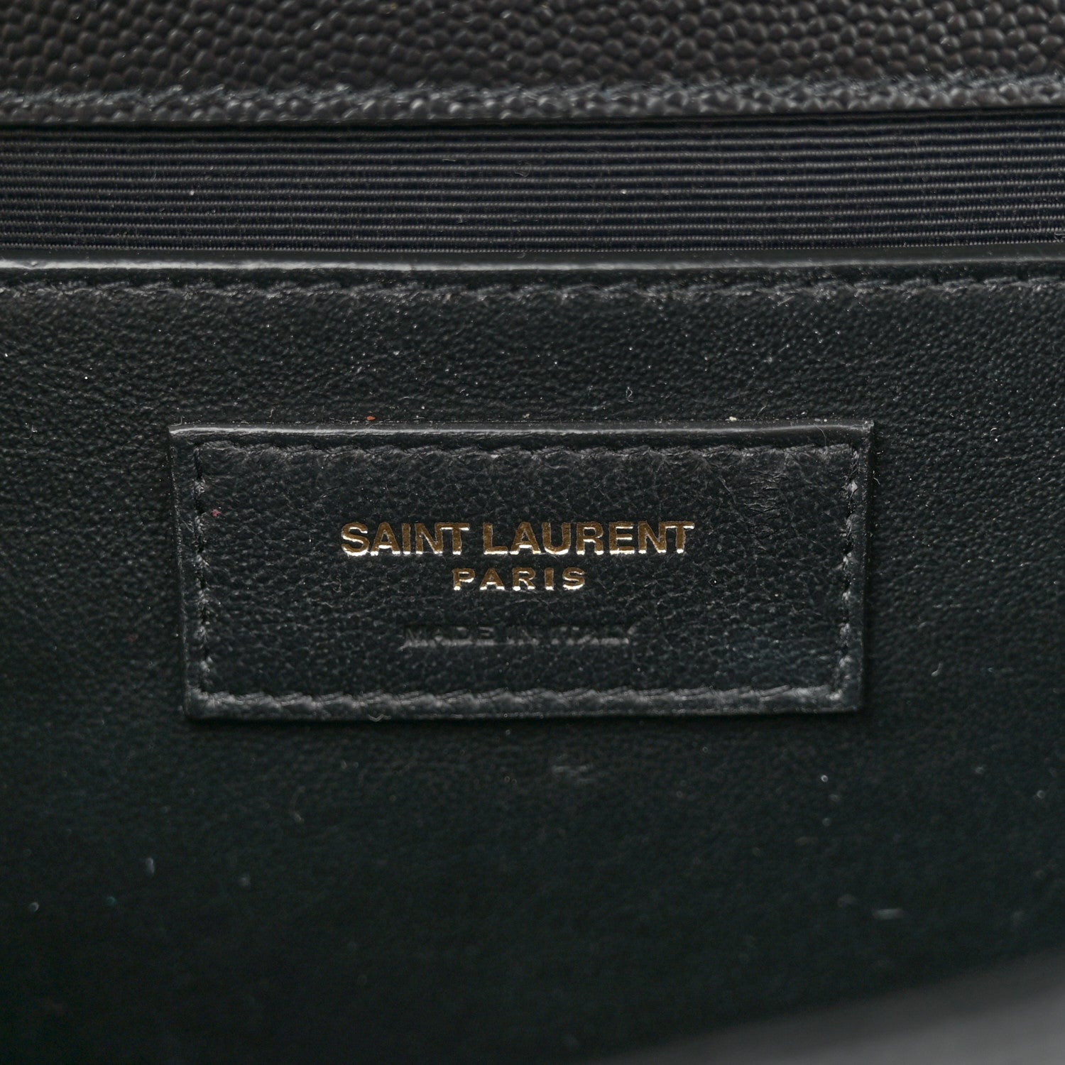 Saint Laurent Grain De Poudre Textured Mixed Matelasse Triquilt Medium Monogram Satchel Black 6 of 11