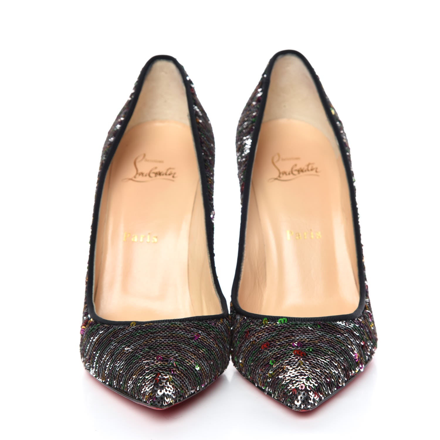 Christian Louboutin Paillettes Caresse Pigalle Follies 100 Pumps 37.5 Multicolor 4 of 16