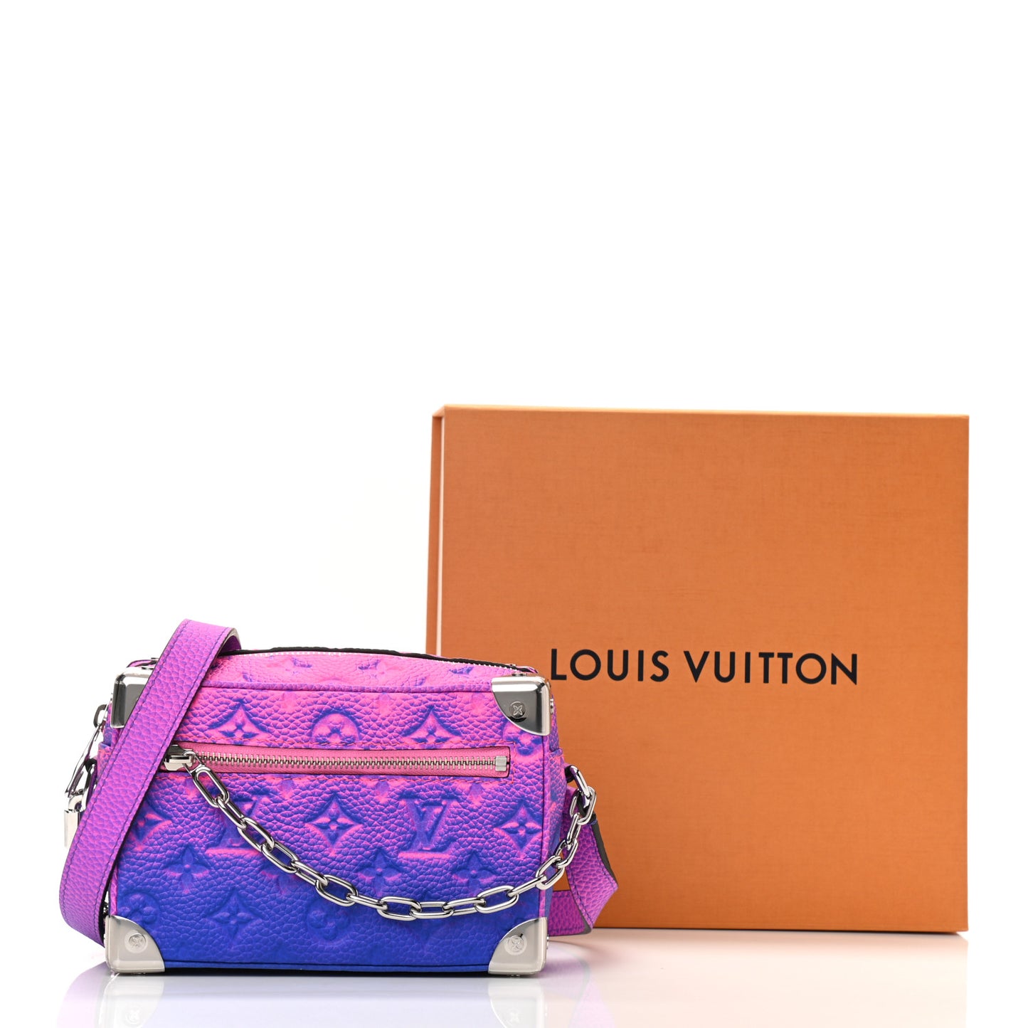 Taurillon Illusion Mini Soft Trunk Bleu Rose