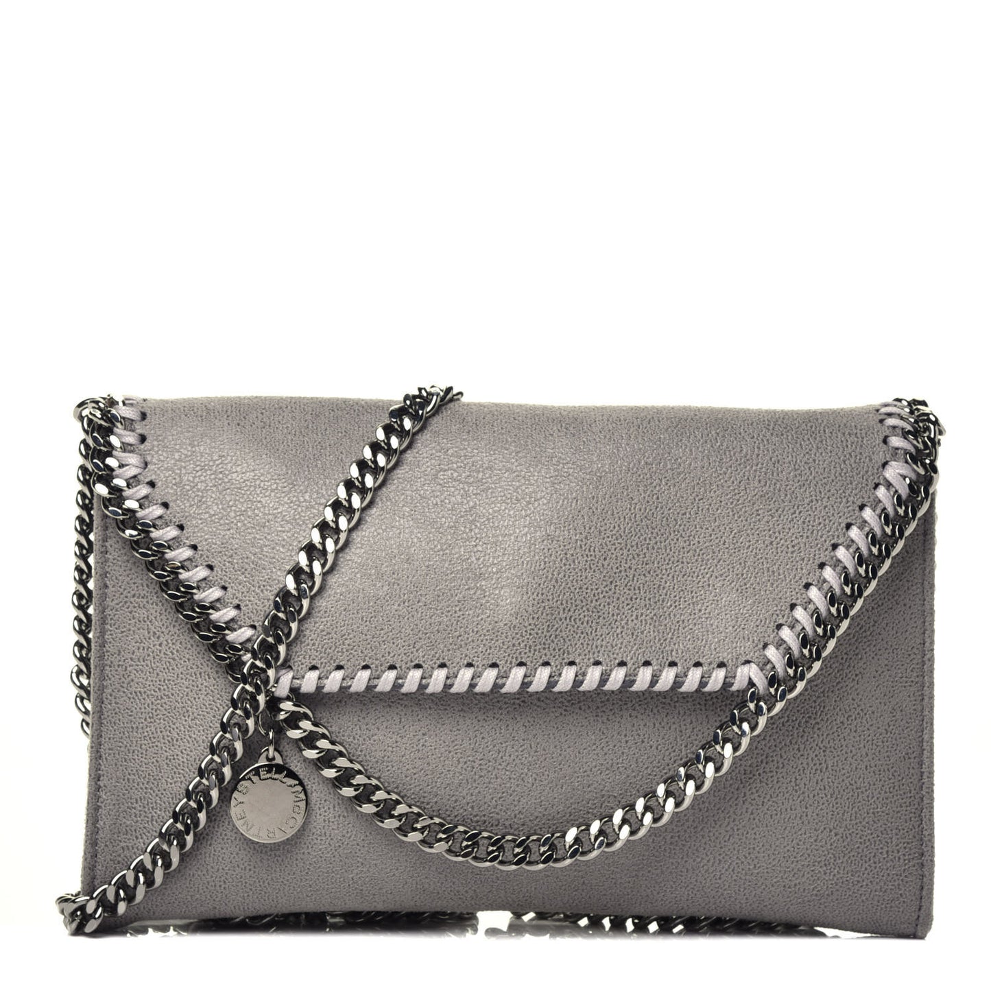 Shaggy Deer Mini Falabella Crossbody Bag Grey