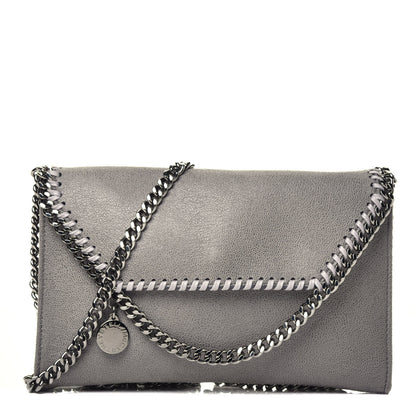 Stella McCartney Shaggy Deer Mini Falabella Crossbody Bag Grey 1 of 9