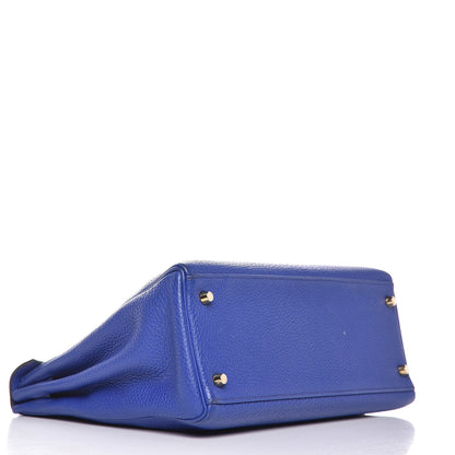 Hermes Togo Kelly Retourne 32 Bleu Electrique 6 of 49