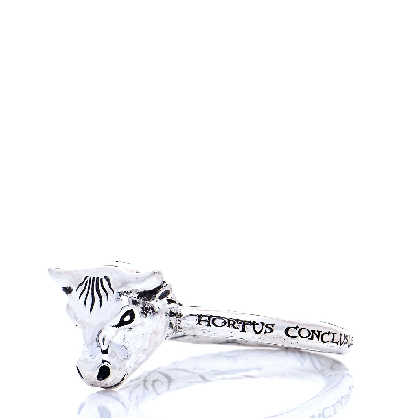 Sterling Silver Anger Forest Bull's Head Ring 59 8.75