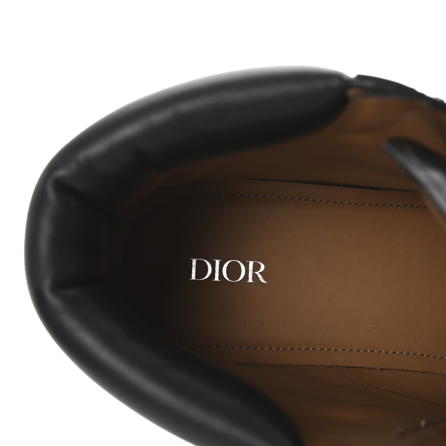 Christian Dior Oblique Calfskin Mens Explorer II Buckle Hiking Boots 44 Black Blue 8 of 9