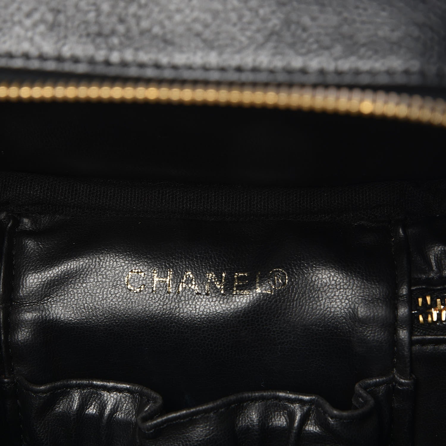 Chanel Caviar Cosmetic Vanity Bag Black 6 of 8