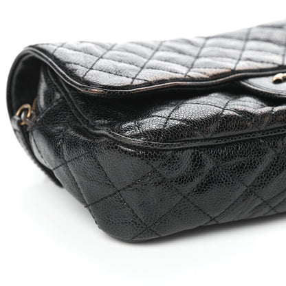Chanel Crumpled Grained Calfskin Quilted Small Shiva Flap Black 9 of 10