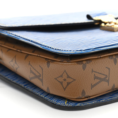 Louis Vuitton Epi Reverse Monogram Pochette Metis Denim Light 8 of 9