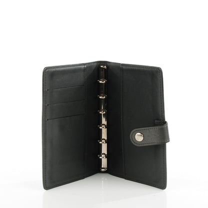 Louis Vuitton Mat Monogram Small Ring Agenda Cover Black 5 of 7