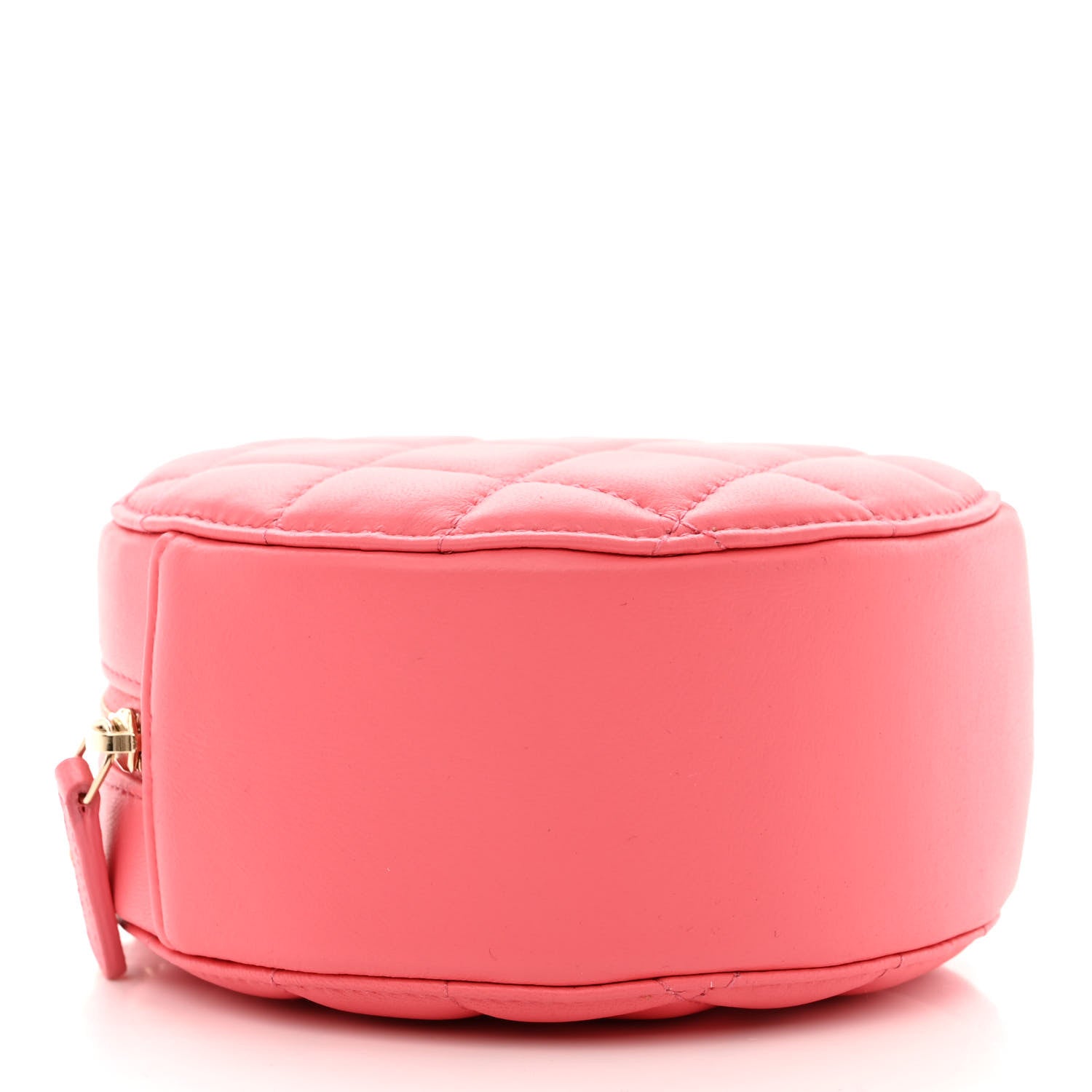Chanel Lambskin Quilted Round Pearl Crush Clutch With Chain Pink 4 of 11