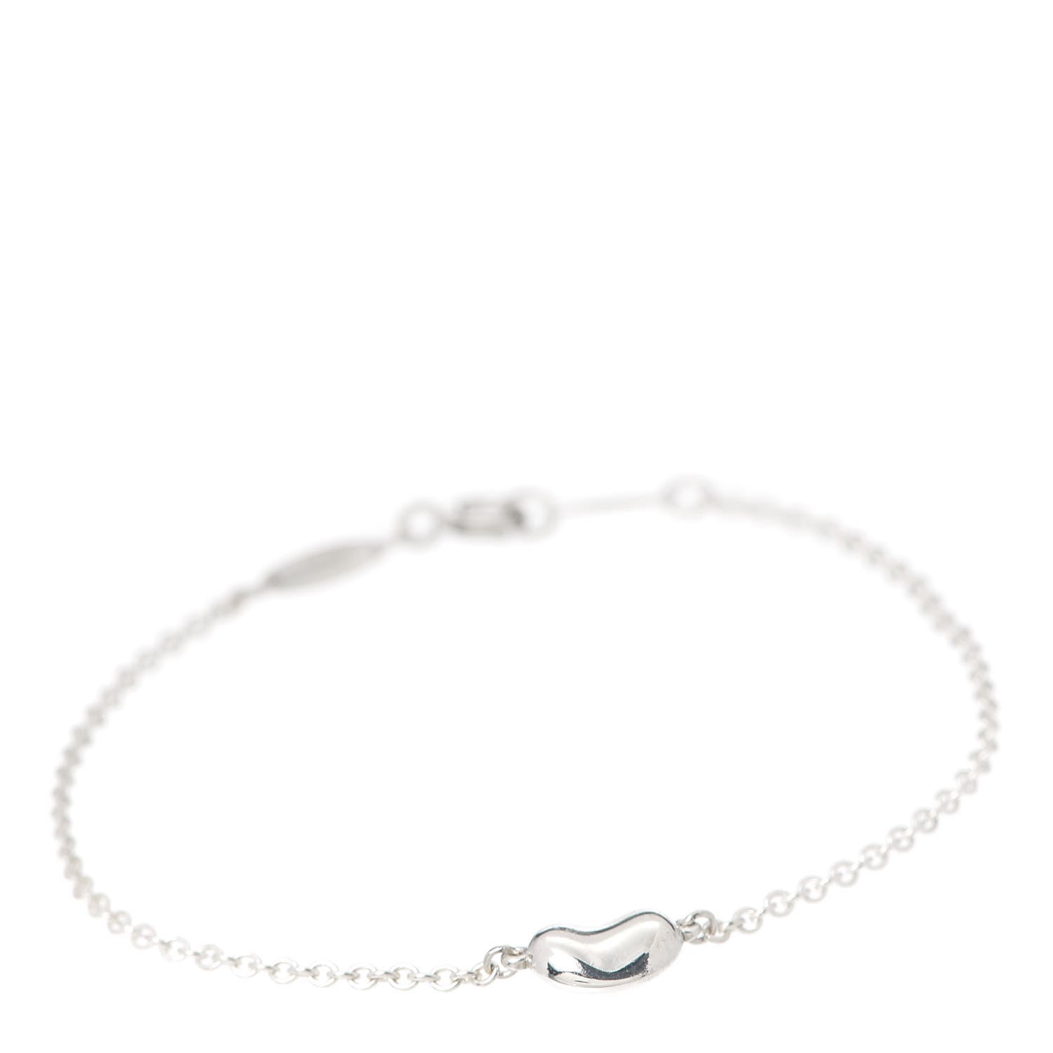 Tiffany Sterling Silver 9mm Elsa Peretti Bean Bracelet 1 of 6