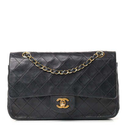 Chanel Lambskin Quilted Medium Double Flap Black 1 of 20