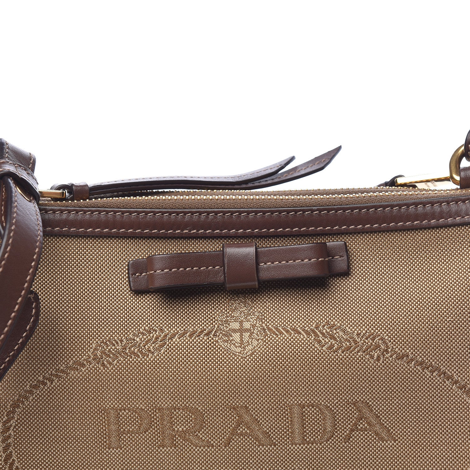 Prada Jacquard Logo Crossbody Corda Bruciato 11 of 11