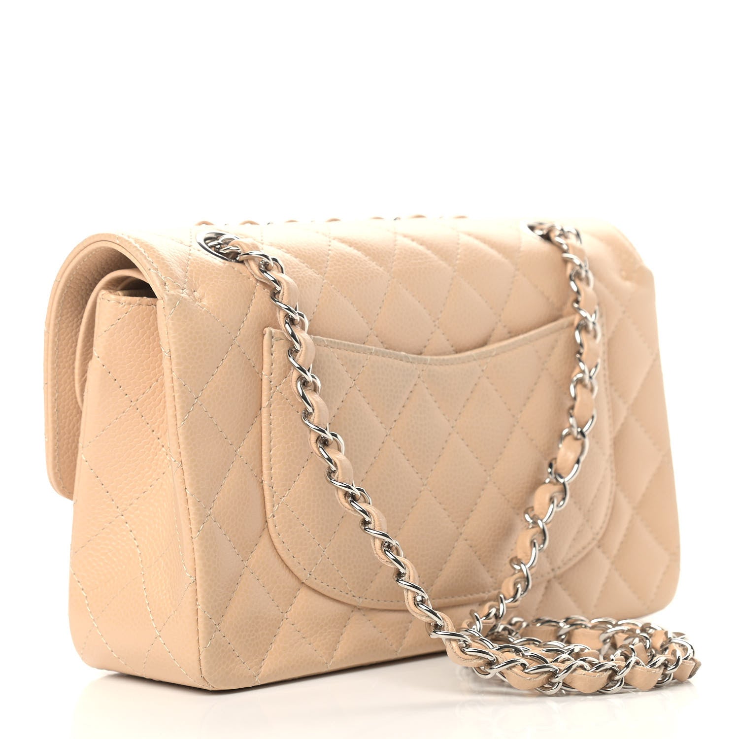 Chanel Caviar Quilted Small Double Flap Beige 3 of 11