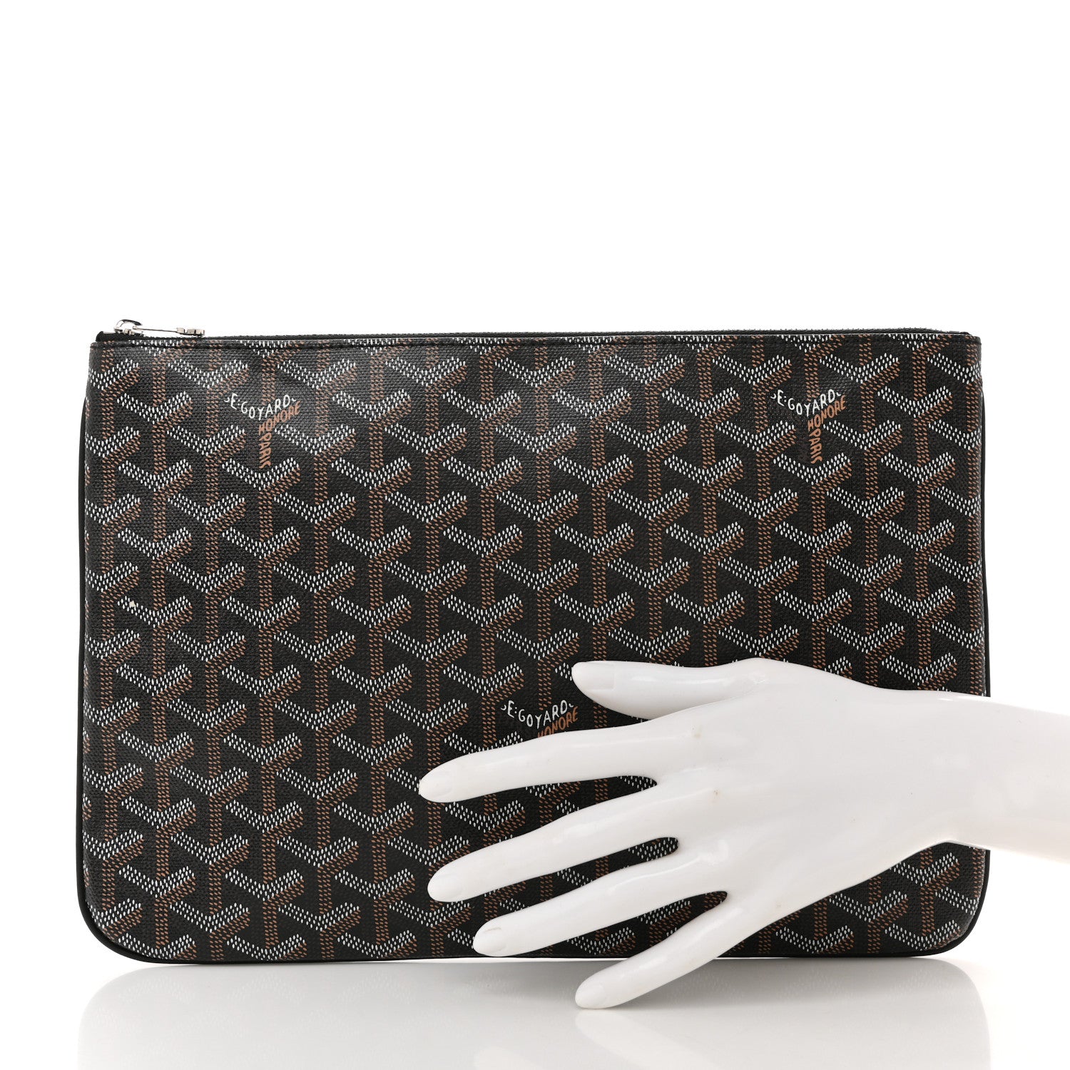 Goyard Goyardine Senat Pochette MM Black 4 of 16