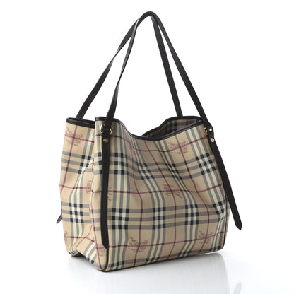 Burberry Haymarket Check Large Canterbury Tote Chocolate 3 of 10