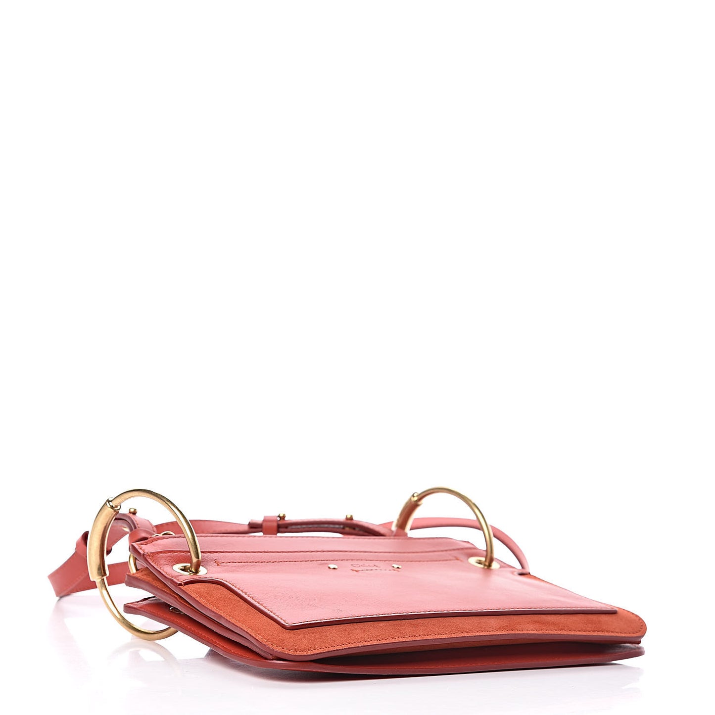 Calfskin Suede Mini Roy Bag Earthy Red