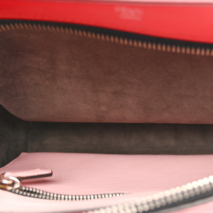Fendi Vitello Baltico Dolce Shiny Nappa Lace Up DotCom Satchel Red 6 of 12