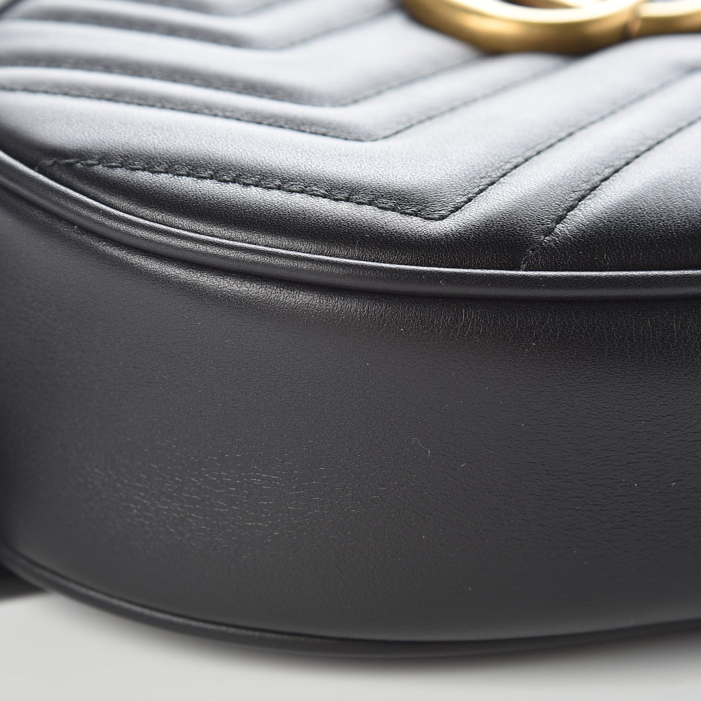 Calfskin Matelasse GG Marmont Belt Bag 75 30 Black