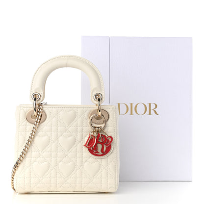 Christian Dior Lambskin Cannage Mini DiorAmour Lady Dior Latte 21 of 21