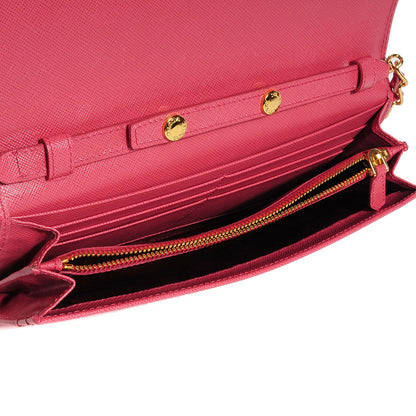 Prada Saffiano Metal Oro Chain Wallet Tamaris 5 of 7
