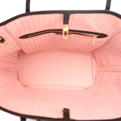 Louis Vuitton Damier Ebene Neo Neverfull MM Rose Ballerine 5 of 9