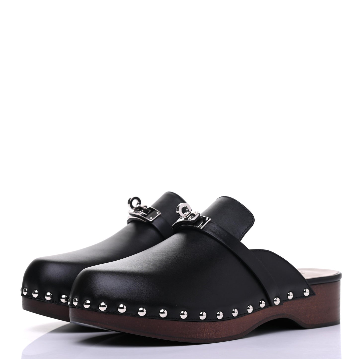 Calfskin Carlotta Mules 38 Black