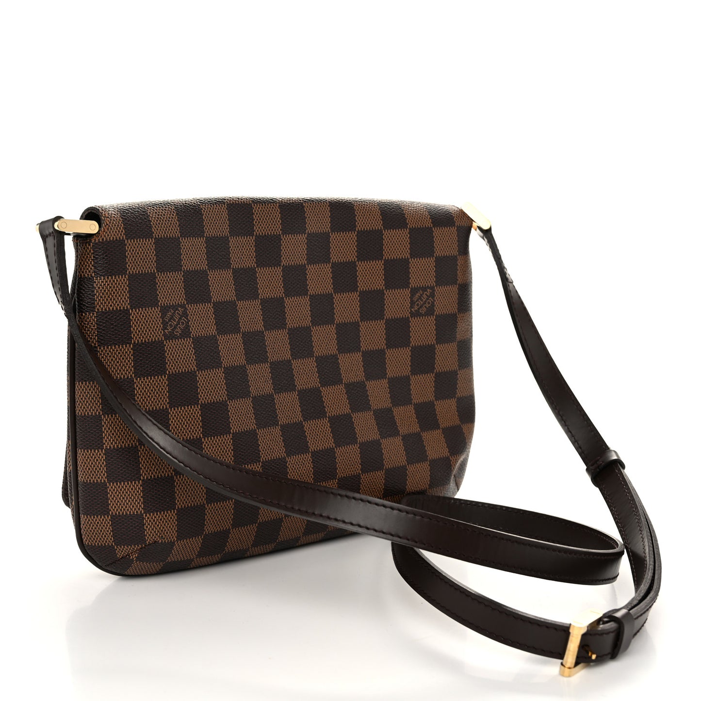 Damier Ebene Musette Tango Long Strap