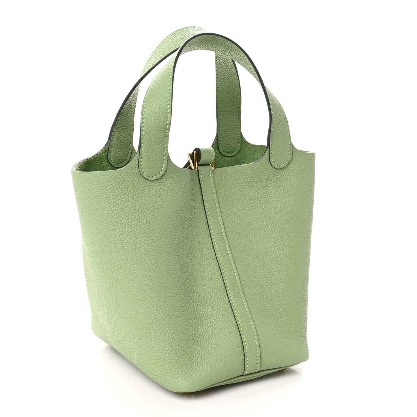 Taurillon Clemence Picotin Lock 18 PM Vert Criquet