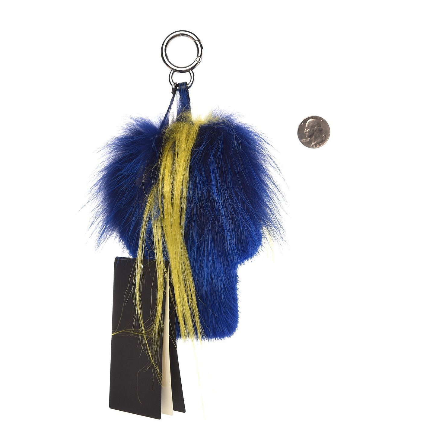Mink Fur Fendirumi Bug-Kun Monster Bag Bug Charm Pacific Fluo Yellow