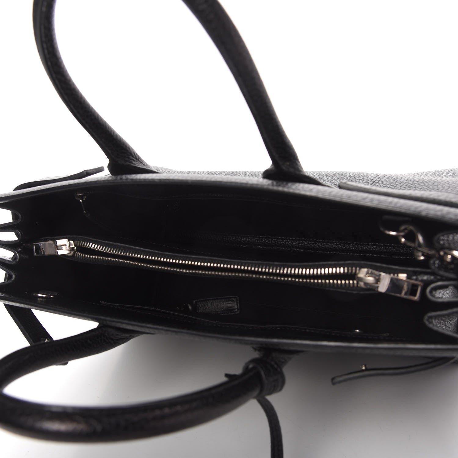Saint Laurent Grained Calfskin Small Sac De Jour Black 7 of 12