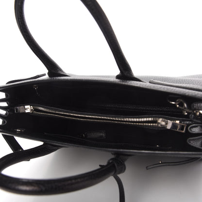 Saint Laurent Grained Calfskin Small Sac De Jour Black 7 of 12