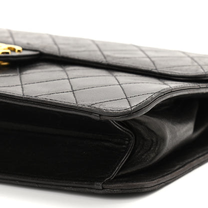 Chanel Lambskin Quilted Clutch With Chain Flap Black 9 of 10