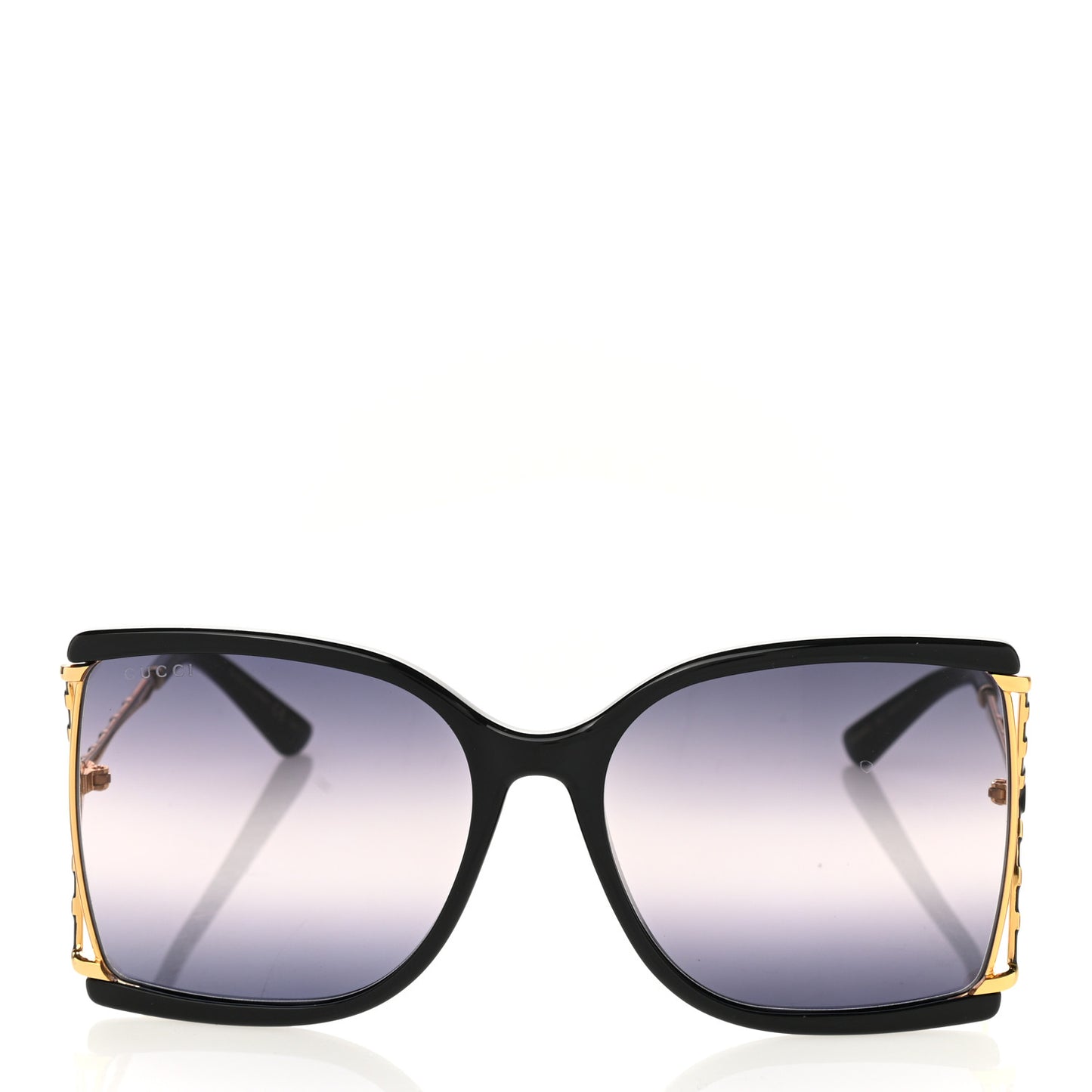Square Metal Glasses GG0592S Black
