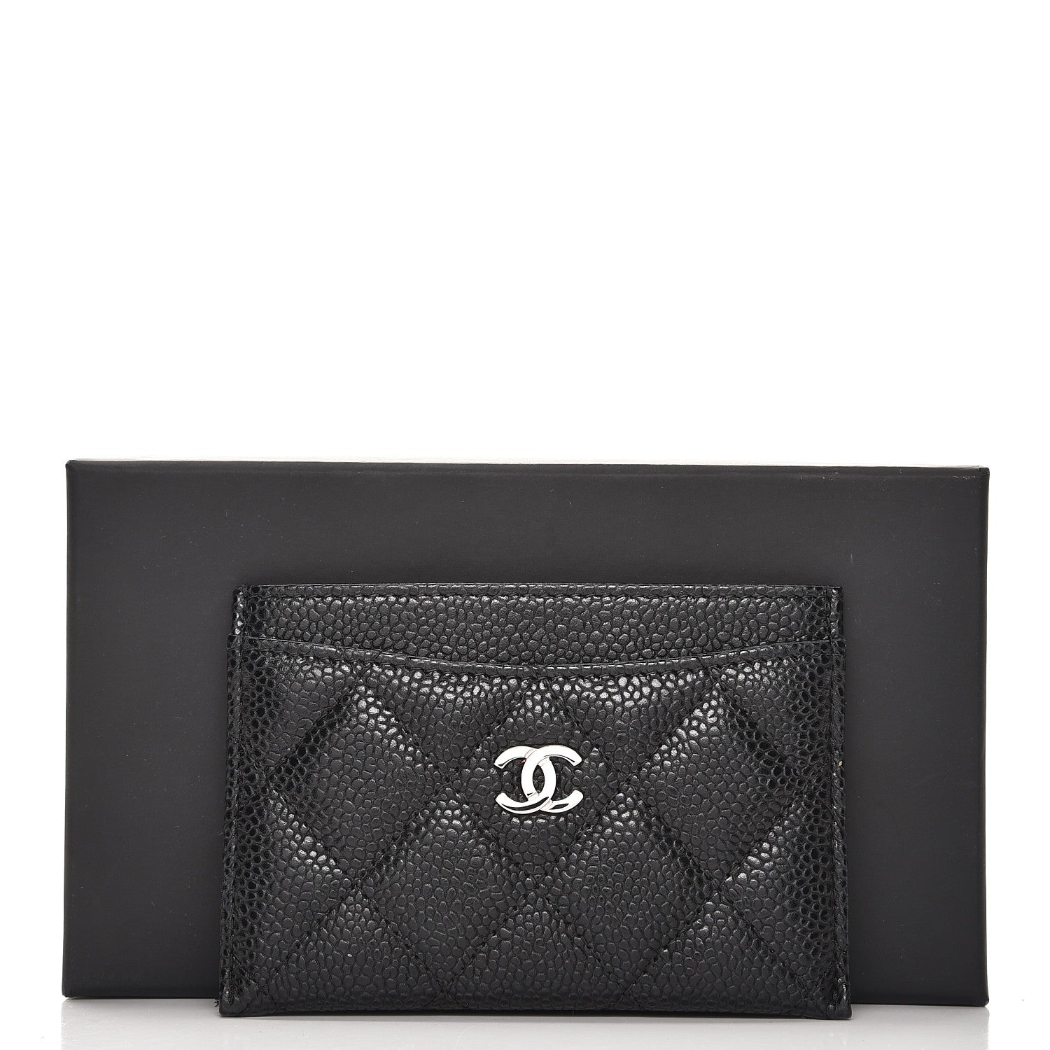 Chanel Caviar Quilted Card Holder Black 8 of 8