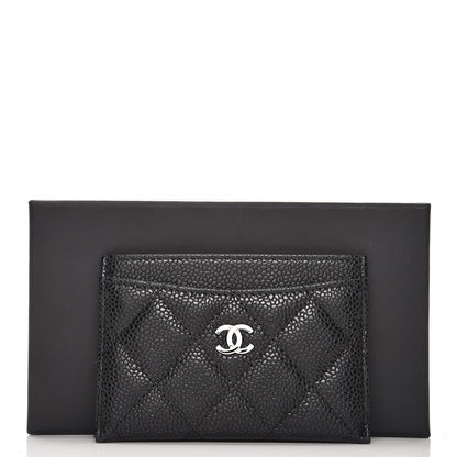 Chanel Caviar Quilted Card Holder Black 8 of 8
