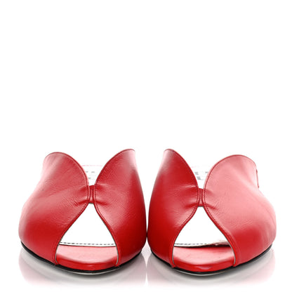 Givenchy Calfskin Winged Mules 36 Red 2 of 10