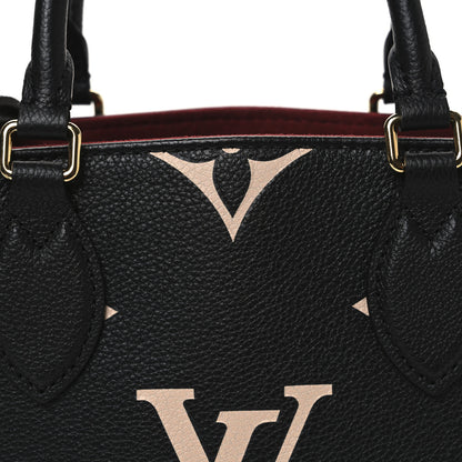 Louis Vuitton Empreinte Monogram Giant Onthego PM Black Beige 7 of 9