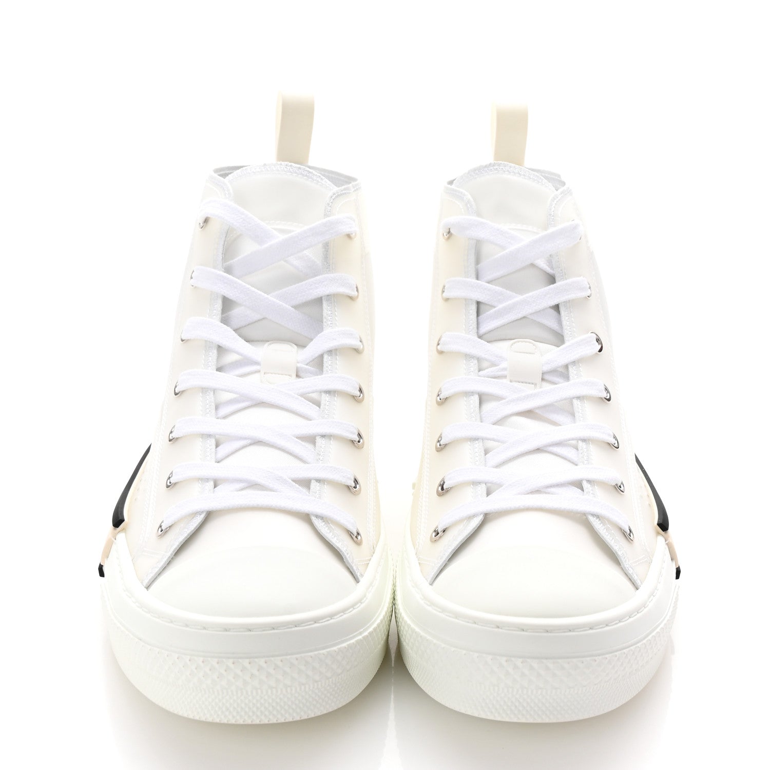 Christian Dior Canvas Mens B23 High Top Sneakers 42 White 3 of 9