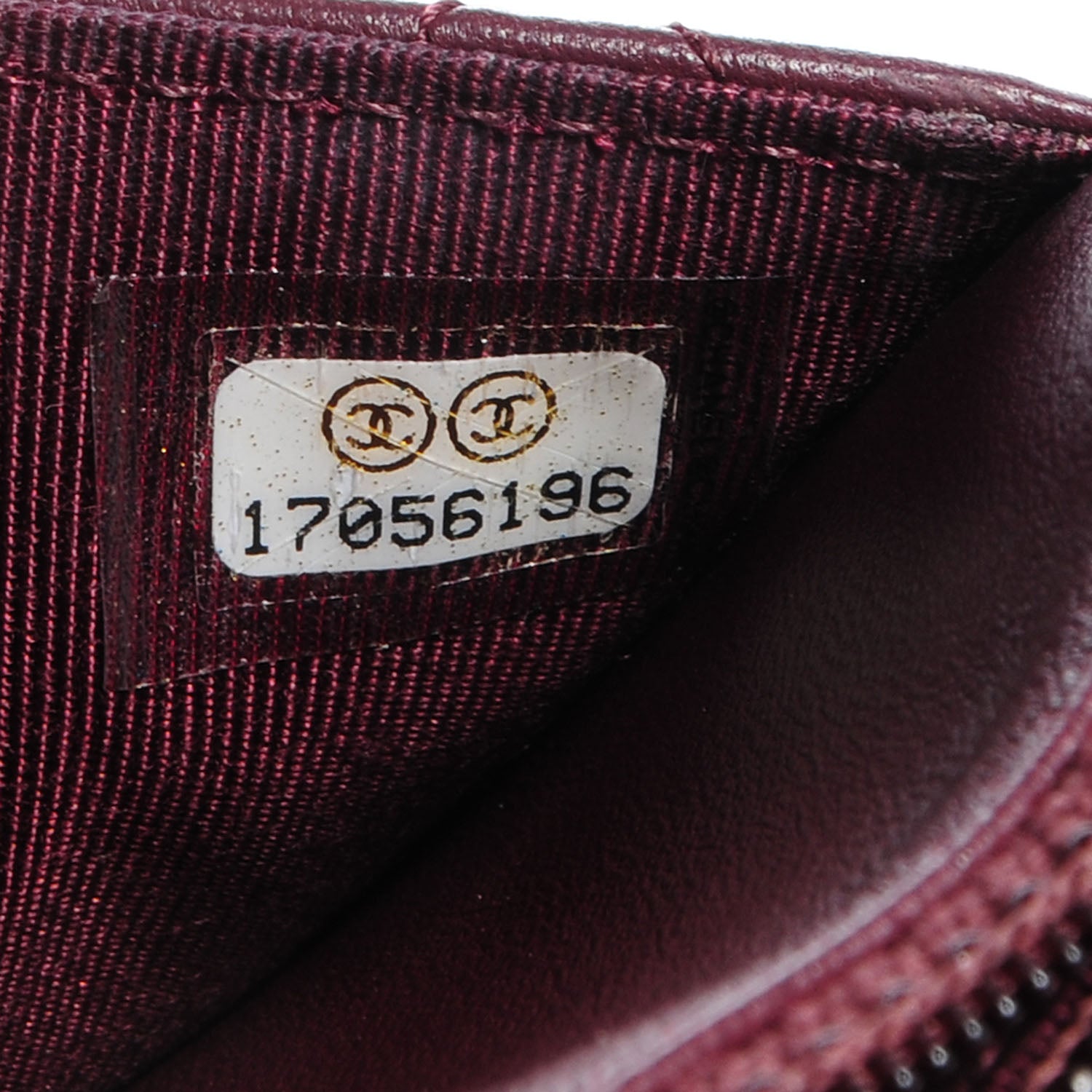 Chanel Lambskin Quilted Wallet On Chain WOC Bordeaux 8 of 9