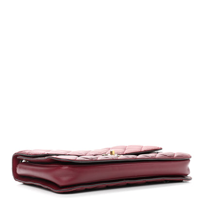 Chanel Calfskin Quilted Large Perfect Edge Flap Burgundy 3 of 11