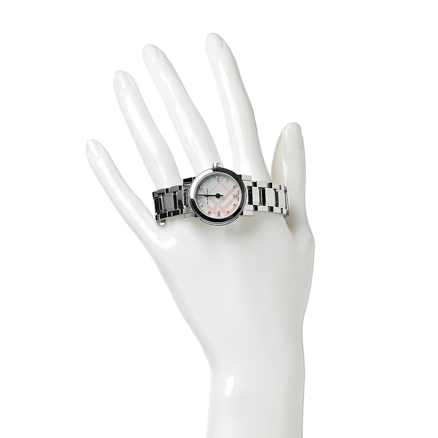 Stainless Steel Diamond Mother of Pearl 27mm Heritage Quartz Watch BU9224