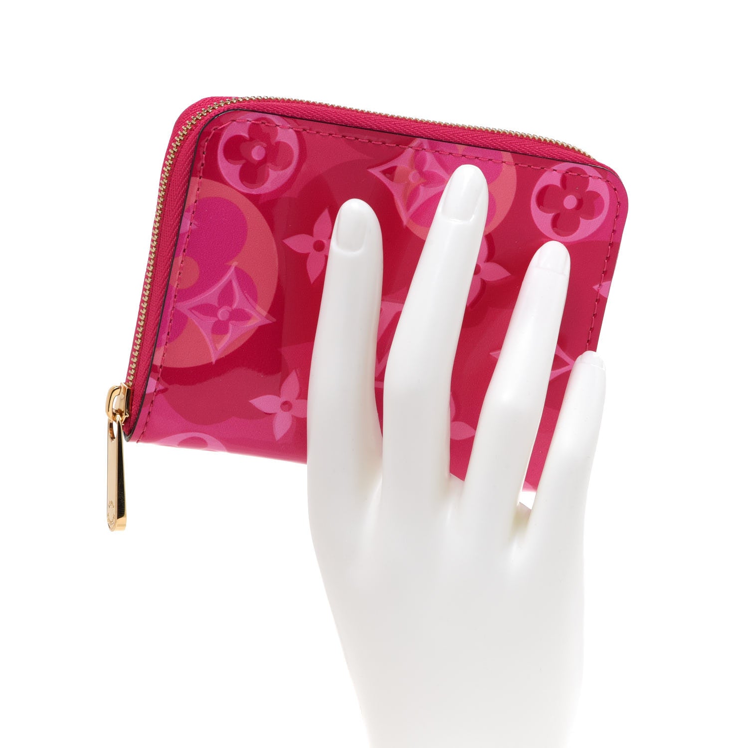 Louis Vuitton Vernis Valentine Zippy Coin Purse Fuchsia 2 of 7