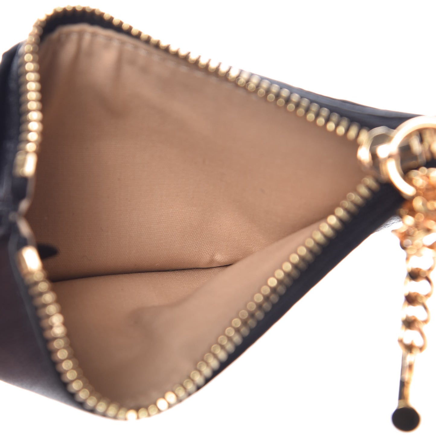 Grained Calfskin Drew Card Holder Black